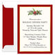 Rich Holiday Foliage with Foil Border Invitations Image 2 of 4